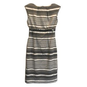 Calvin Klein - Belted Stripe Dress